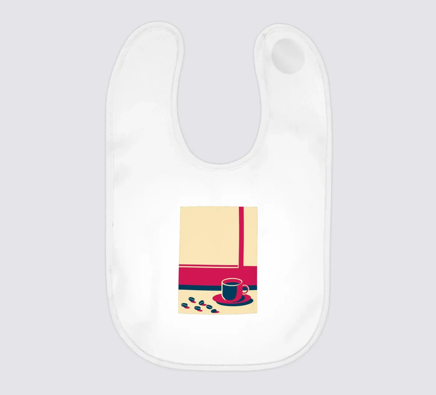 Coffee and Coffee Beans baby bib by TODAY'S SHOP