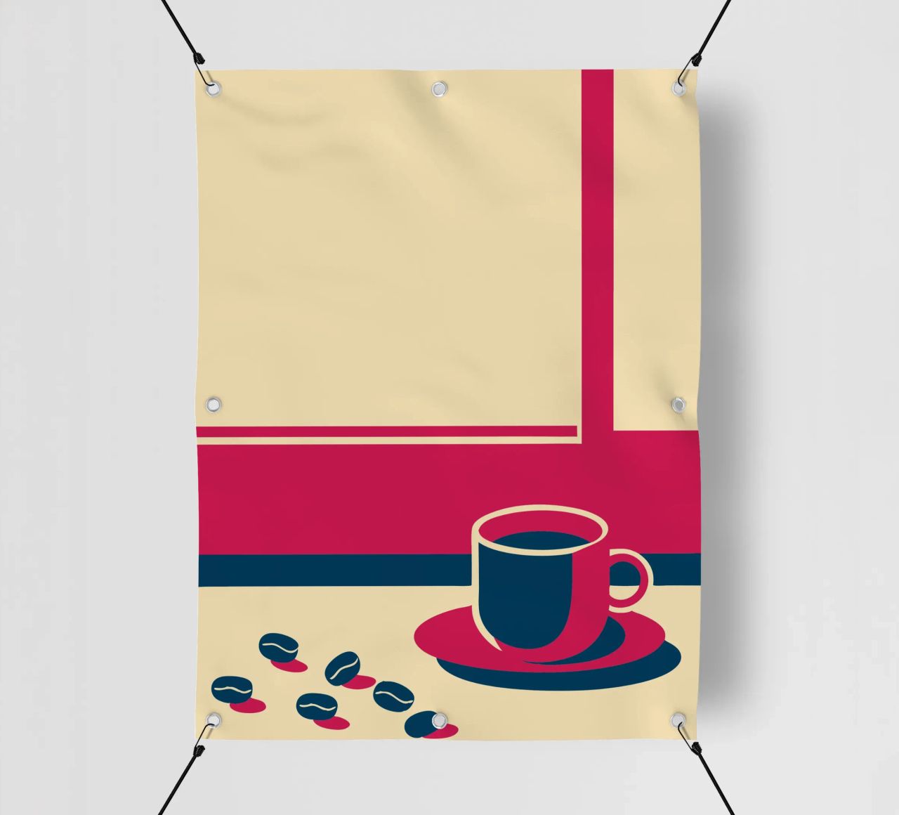 Caffè e chicchi di caffè telo in pvc da TODAY'S SHOP