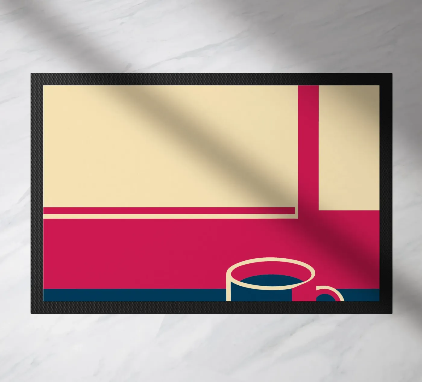 Coffee and Coffee Beans Fußmatte von TODAY'S SHOP