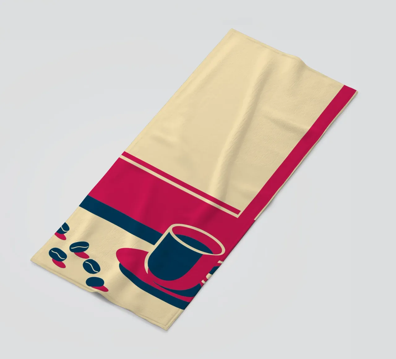 Caffè e chicchi di caffè telo mare da TODAY'S SHOP