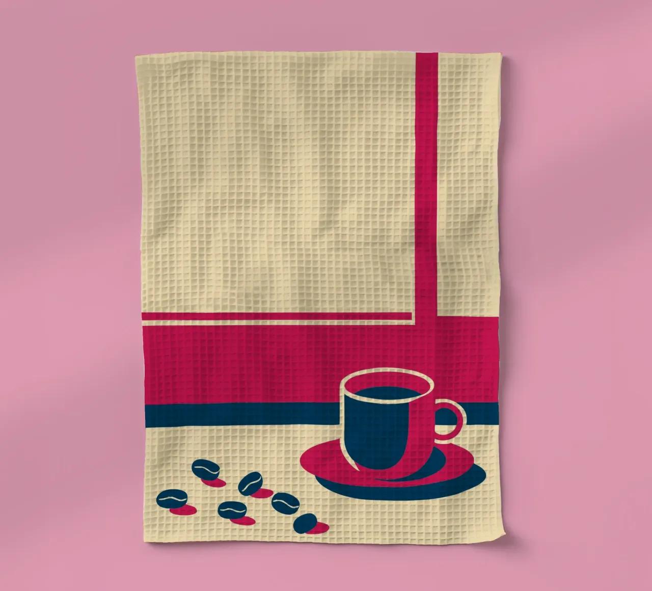 Café y granos de café paño de cocina de TODAY'S SHOP
