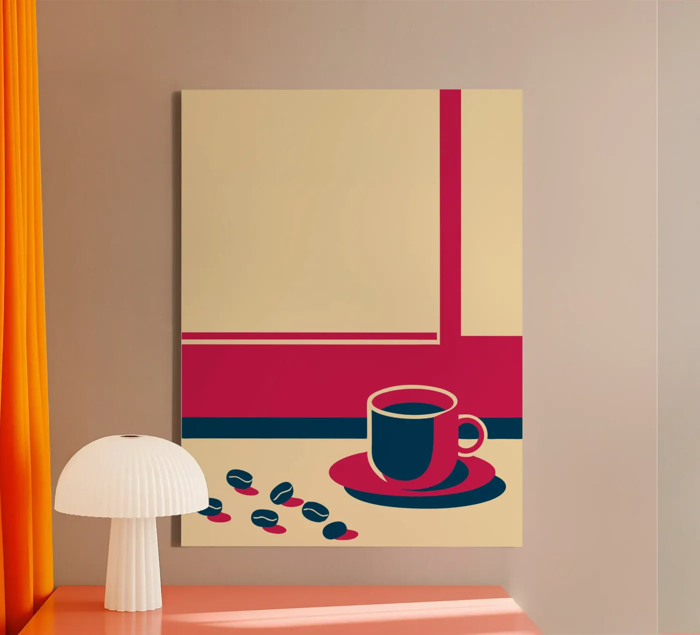 Caffè e chicchi di caffè tela da TODAY'S SHOP