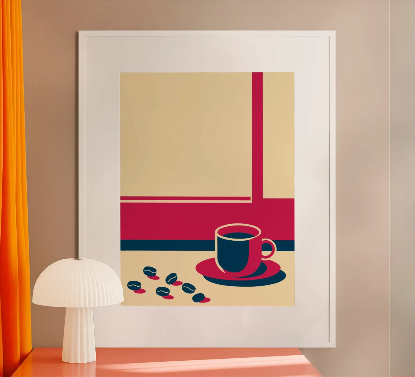 Coffee and Coffee Beans poster van TODAY'S SHOP