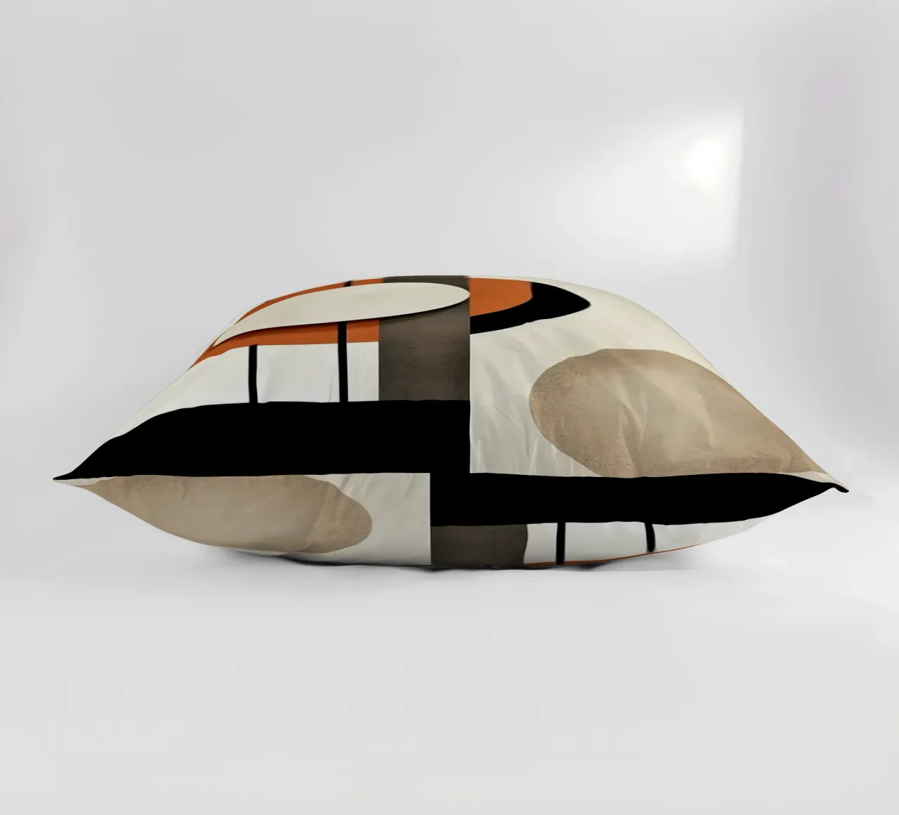 cerchi forme geometriche linee minime linee verticali contra cuscino da James Isaac Jackson
