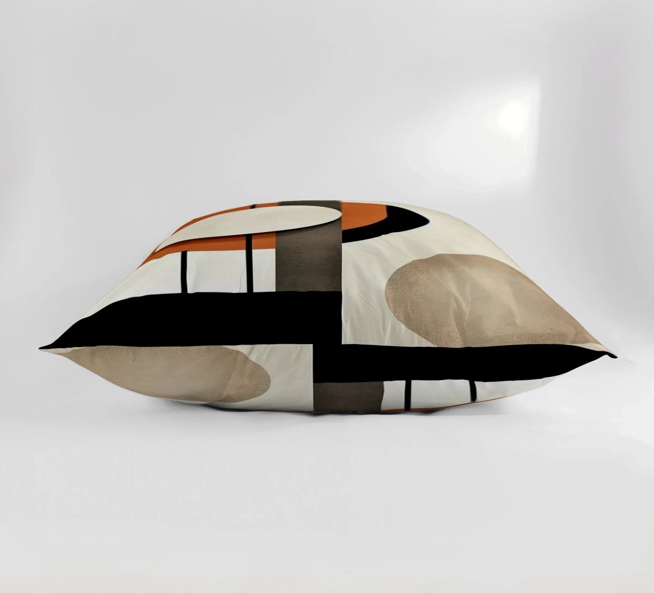 cerchi forme geometriche linee minime linee verticali contra cuscino da James Isaac Jackson