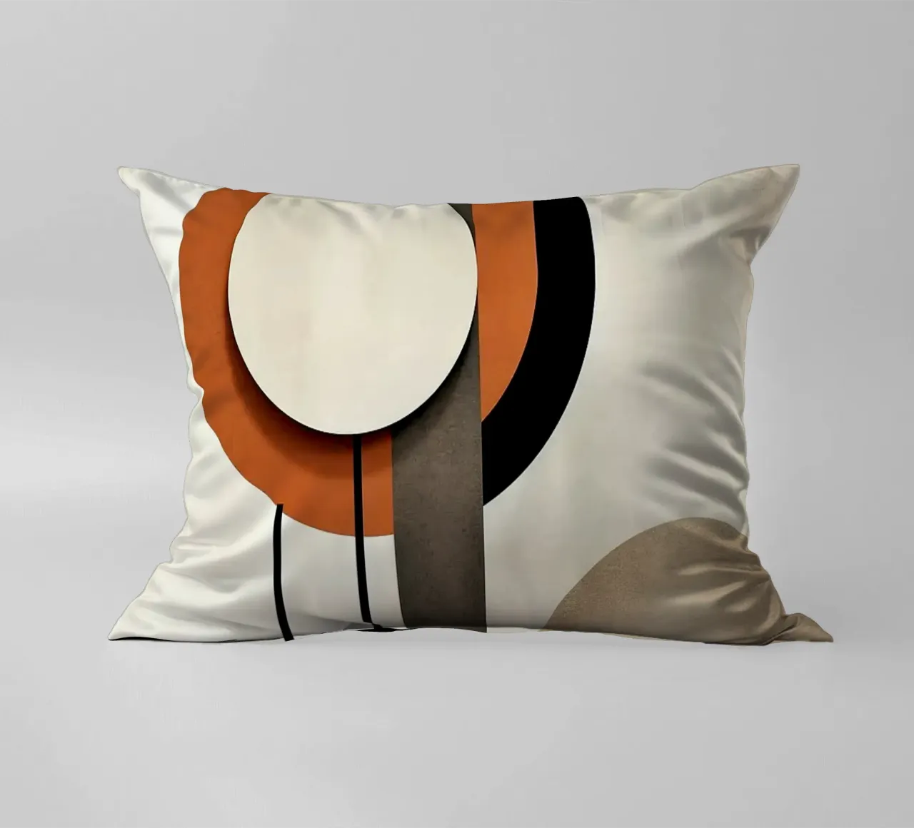 cerchi forme geometriche linee minime linee verticali contra cuscino da James Isaac Jackson