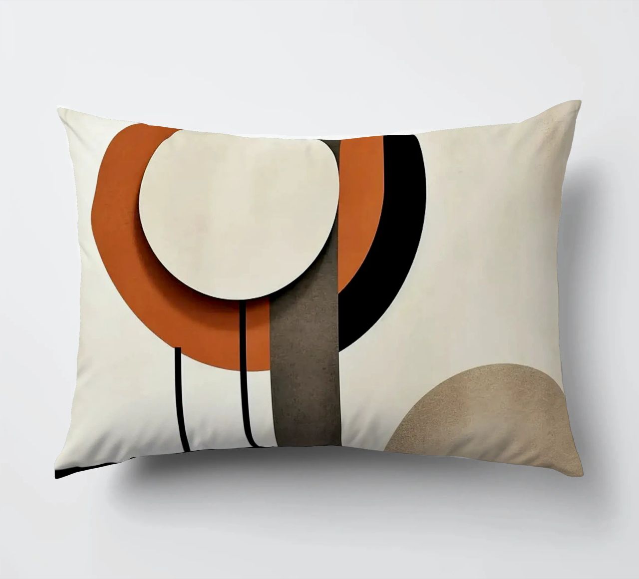 cerchi forme geometriche linee minime linee verticali contra cuscino da James Isaac Jackson