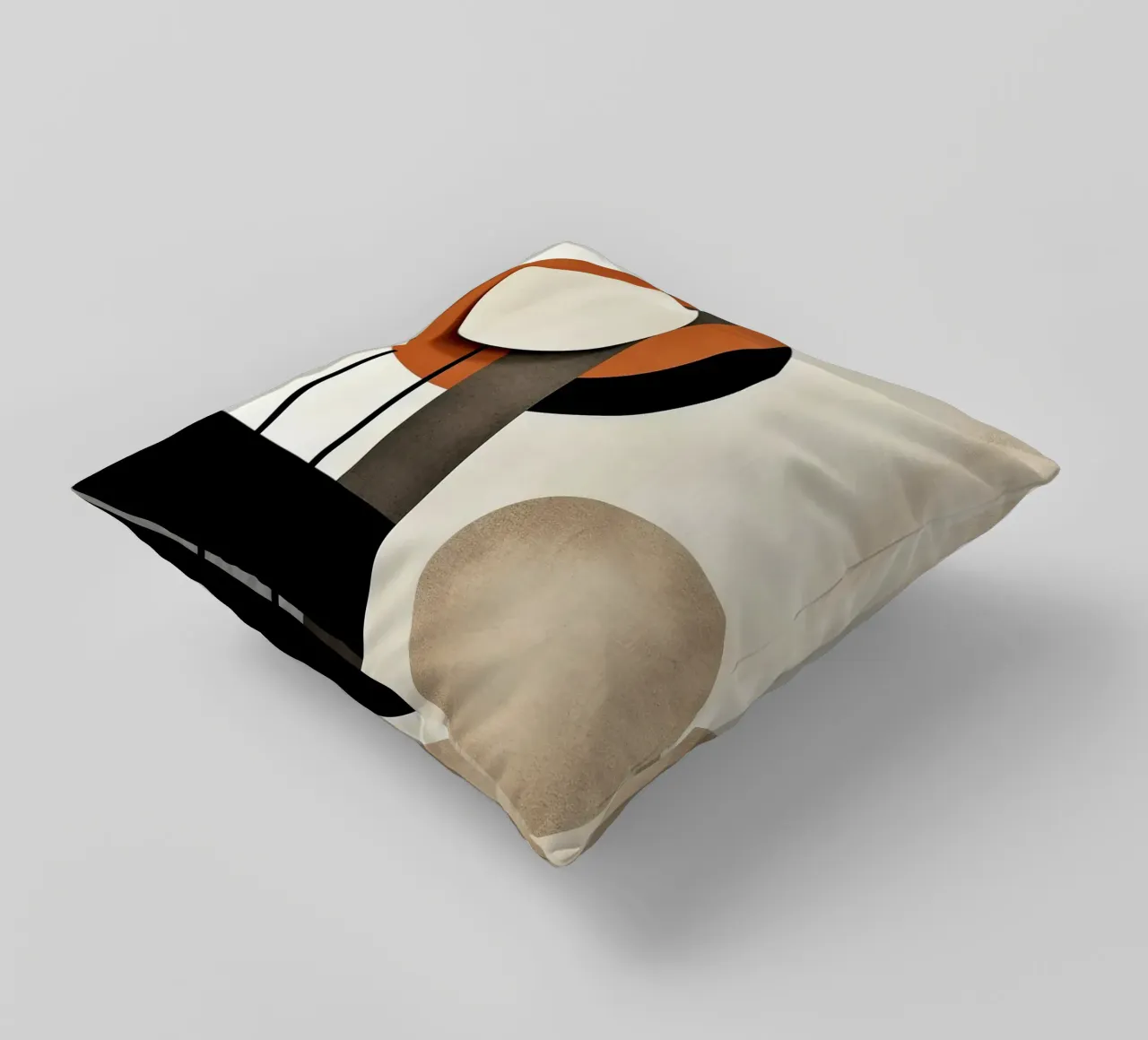 cerchi forme geometriche linee minime linee verticali contra cuscino da James Isaac Jackson