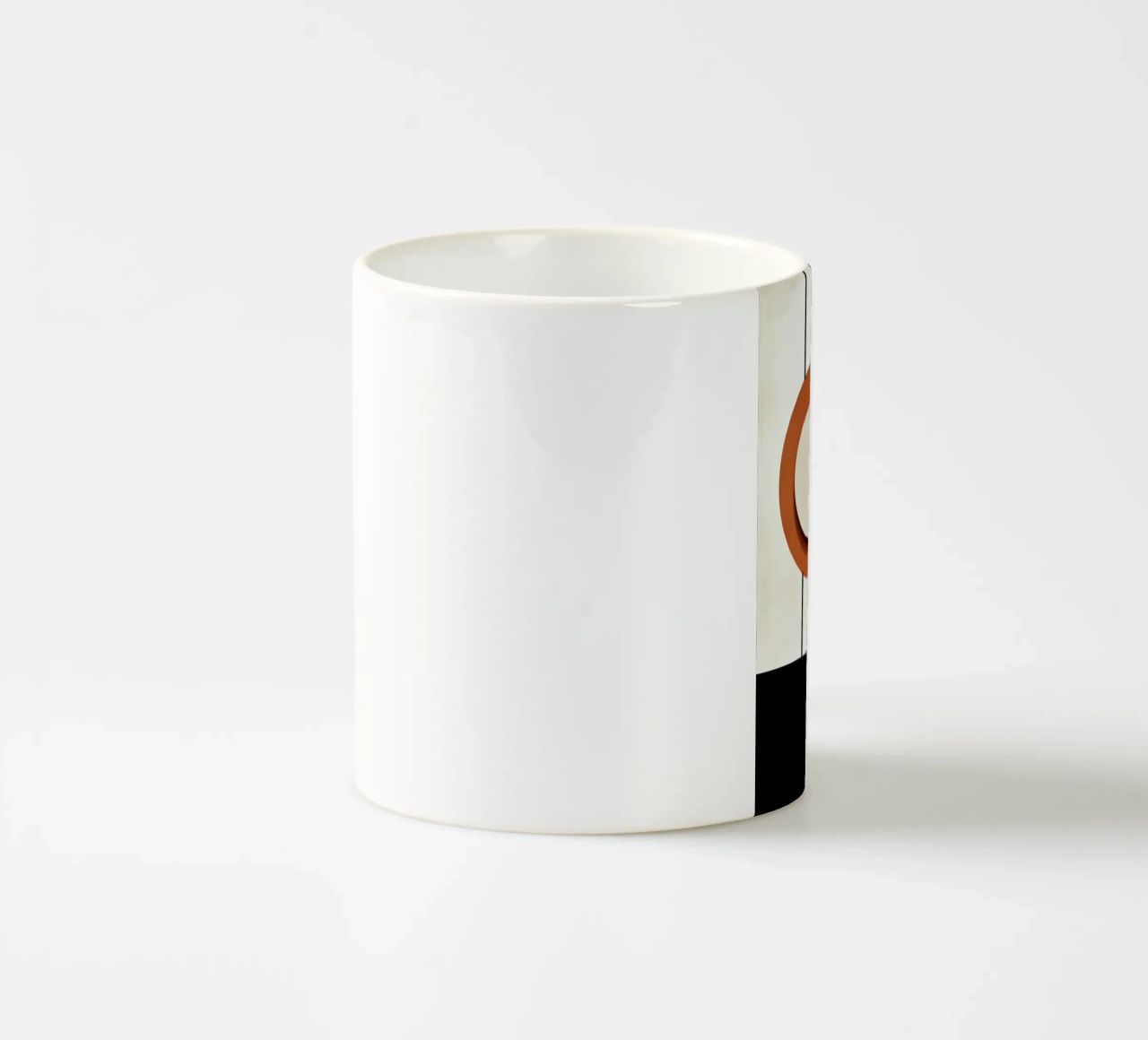 cerchi forme geometriche linee minime linee verticali contra tazza in ceramica da James Isaac Jackson