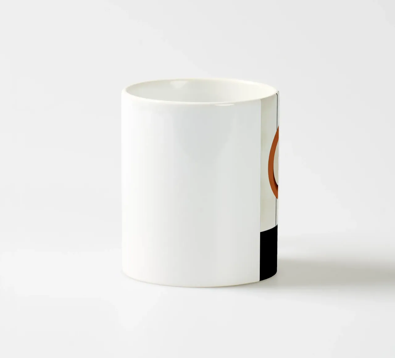 circles geometric shapes minimal lines vertical lines contra ceramic mug by James Isaac Jackson