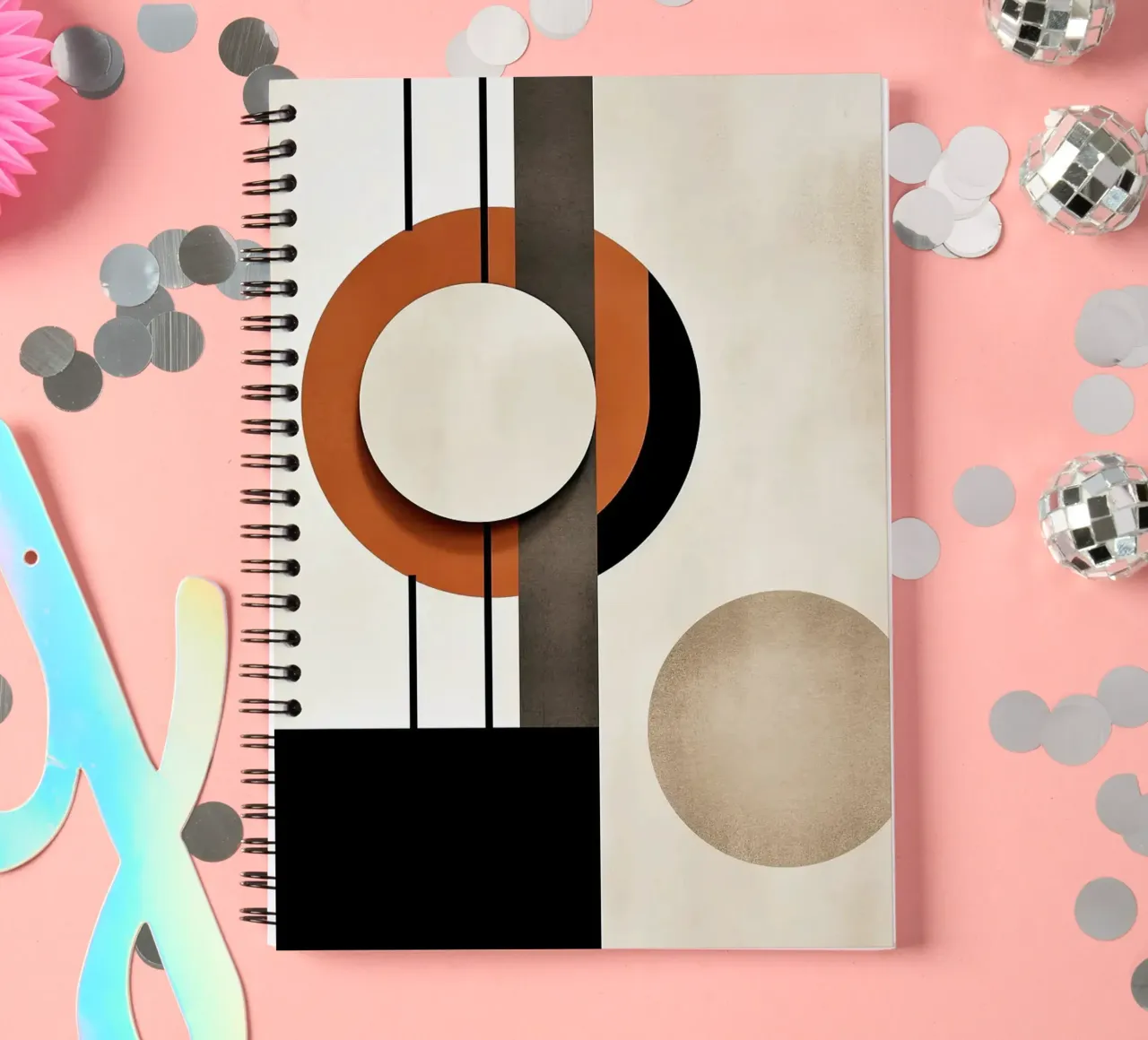circles geometric shapes minimal lines vertical lines contra spiral notebook by James Isaac Jackson