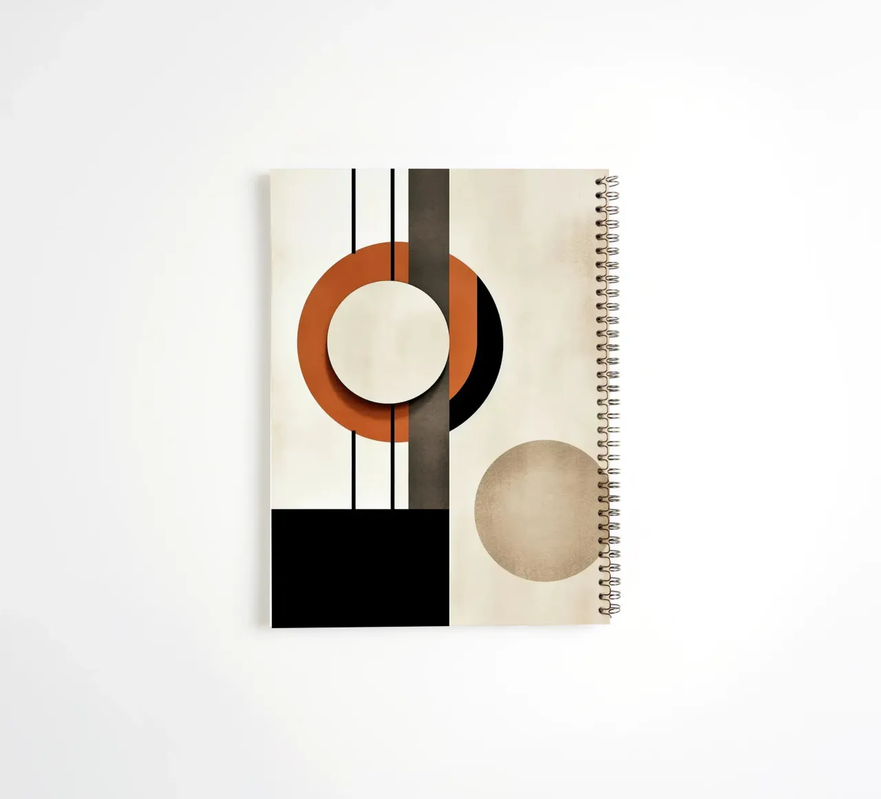 circles geometric shapes minimal lines vertical lines contra spiral notebook by James Isaac Jackson