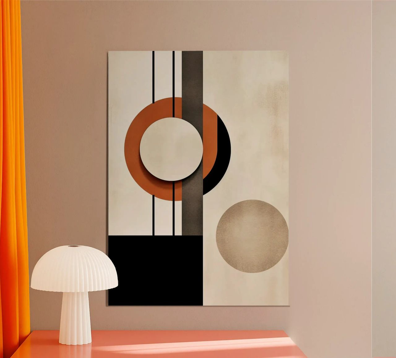 cerchi forme geometriche linee minime linee verticali contra pannello forex da James Isaac Jackson