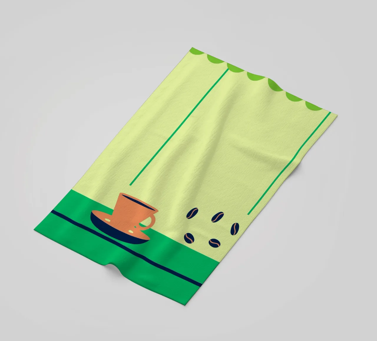 Caffè e chicchi di caffè telo mare da TODAY'S SHOP