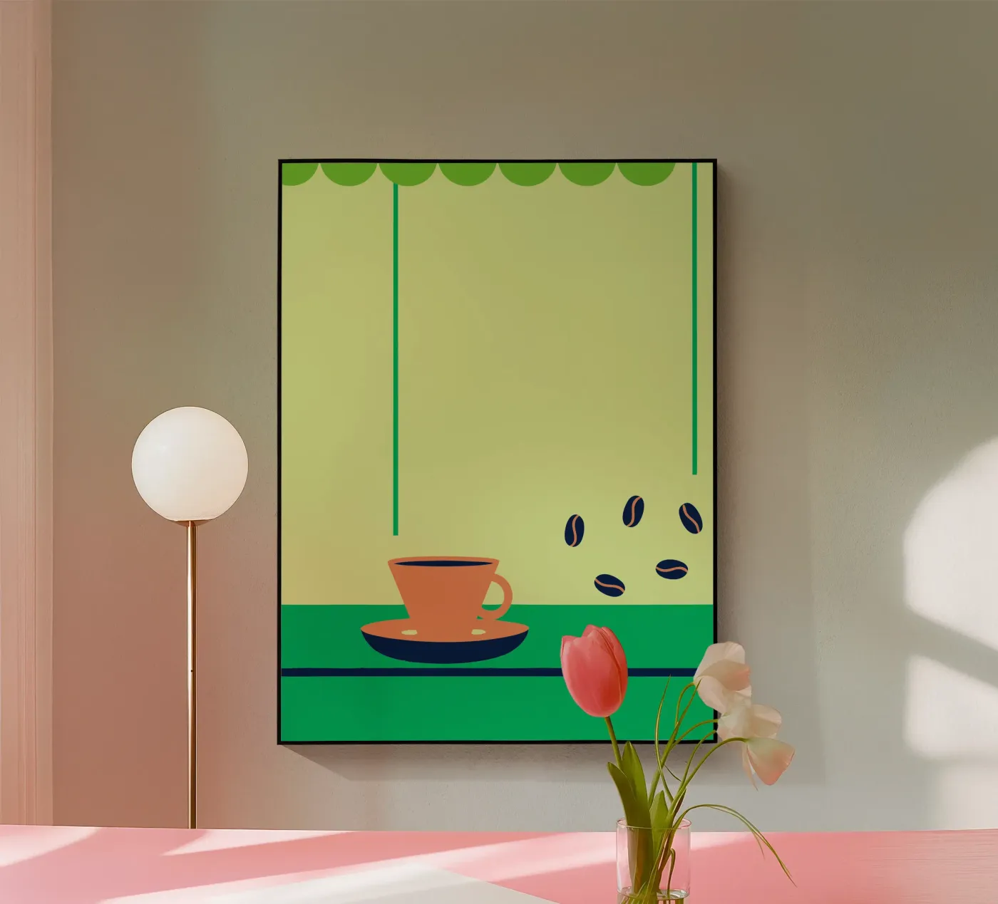 Coffee and Coffee Beans acrylic glass by TODAY'S SHOP