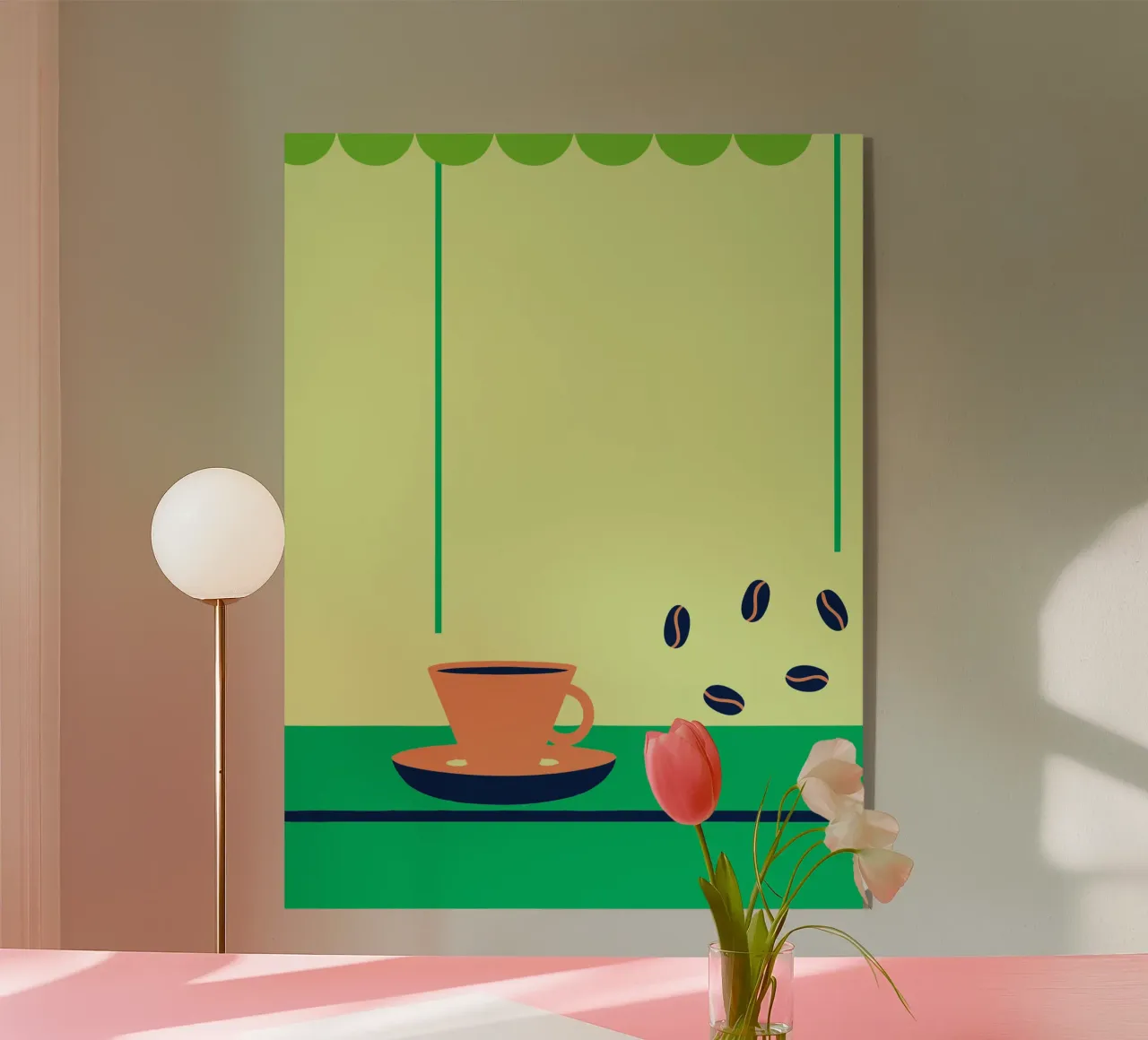 Koffie en koffiebonen acryl van TODAY'S SHOP