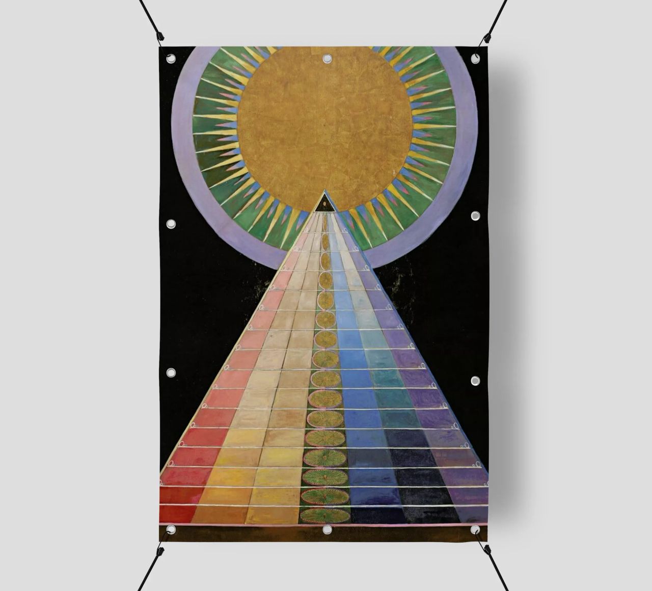 Hilma af Klint - Altarpiece, No. 1 III telo in pvc da Vintage by JUNIQE