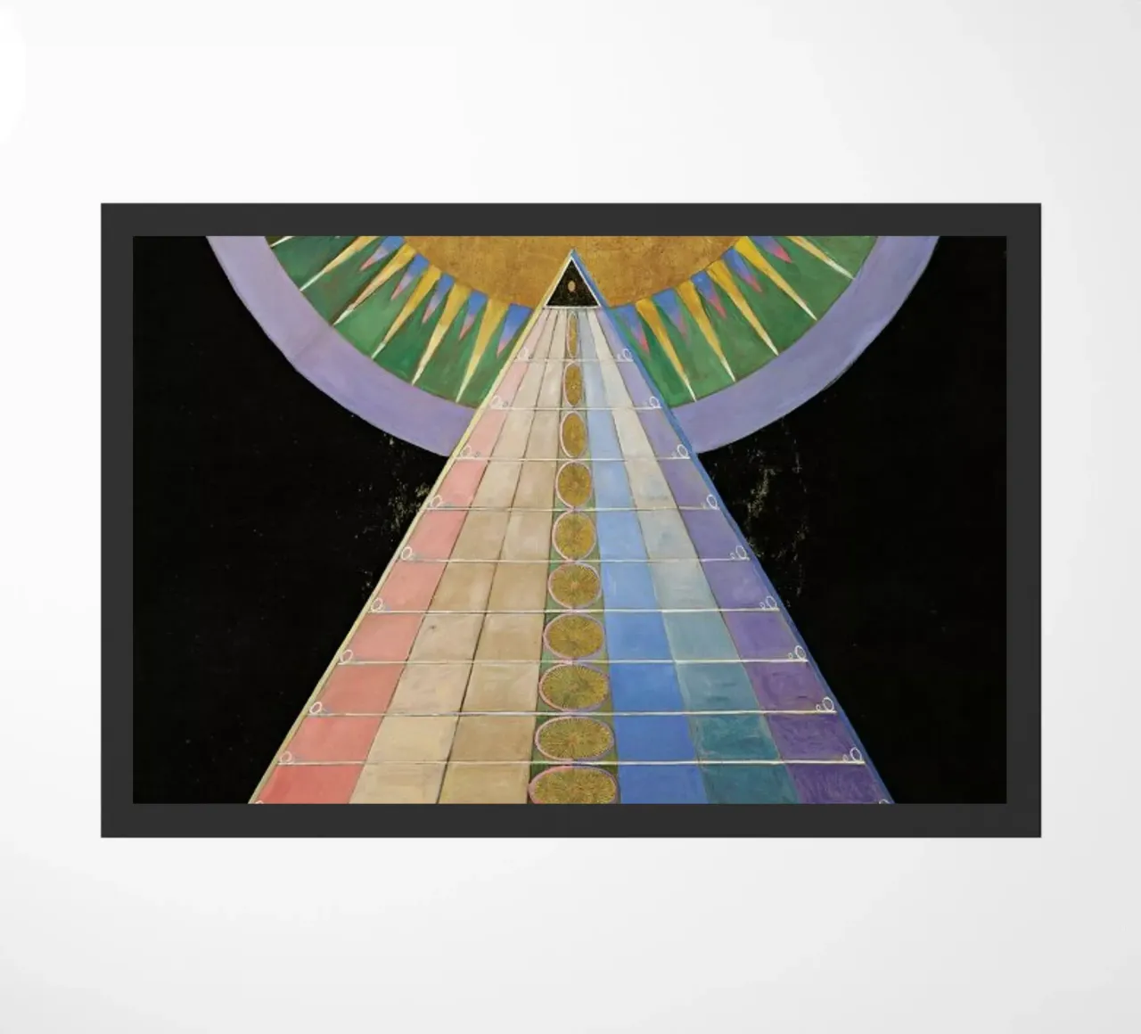 Hilma af Klint - Altarpiece, No. 1 III felpudo de Vintage by JUNIQE