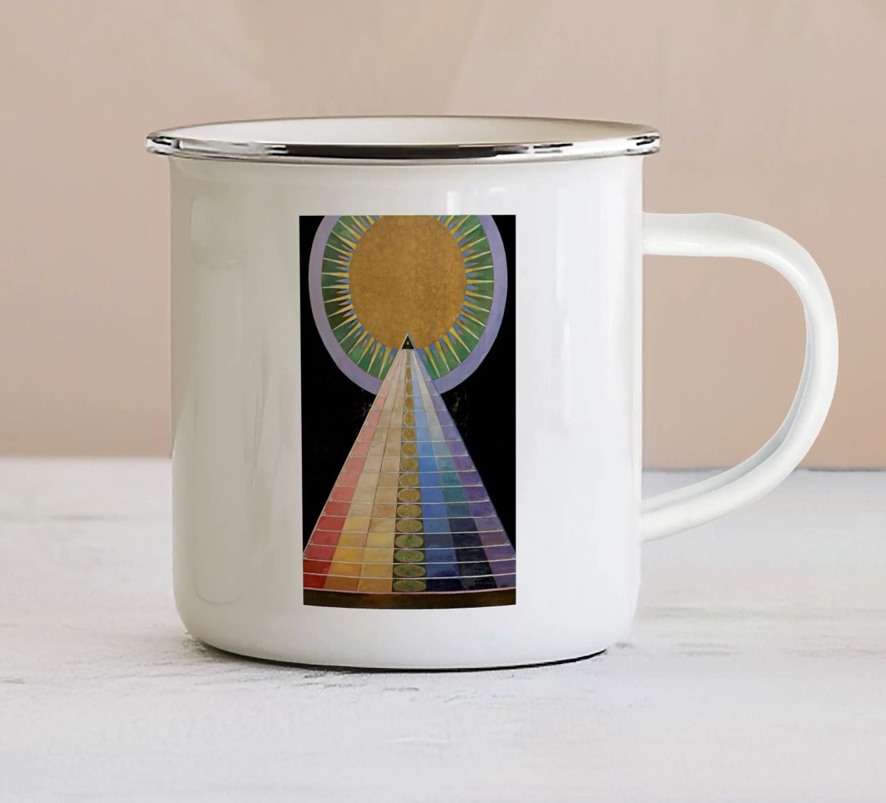 Hilma af Klint - Altarpiece, No. 1 III tazza in smalto da Vintage by JUNIQE