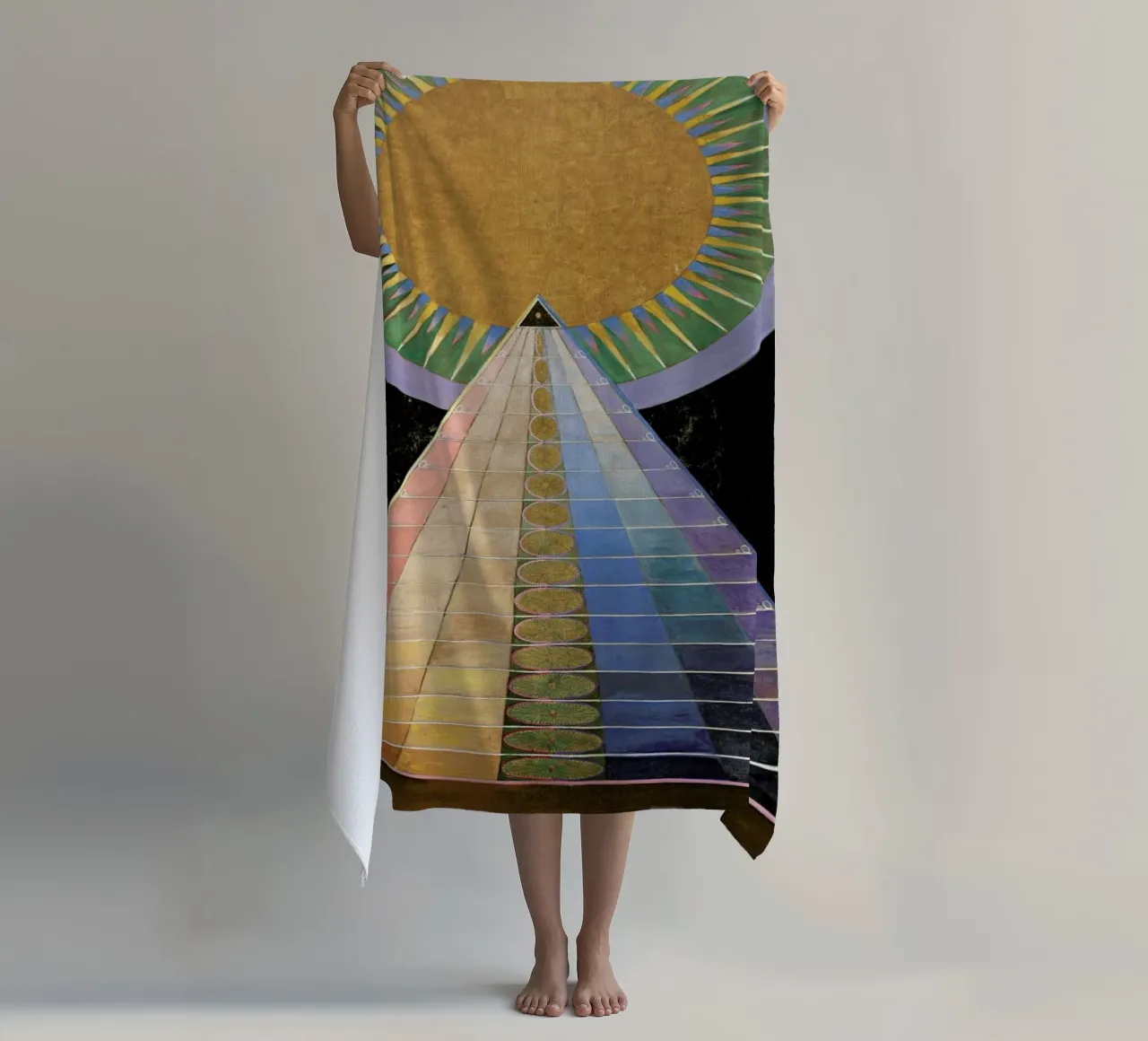 Hilma af Klint - Altarpiece, No. 1 III toalla de playa de Vintage by JUNIQE