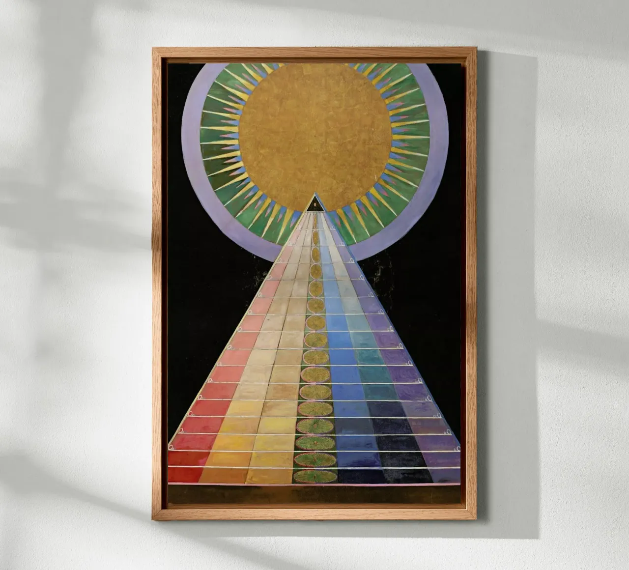Hilma af Klint - Altarpiece, No. 1 III tela con Cornice a cassetta da Vintage by JUNIQE
