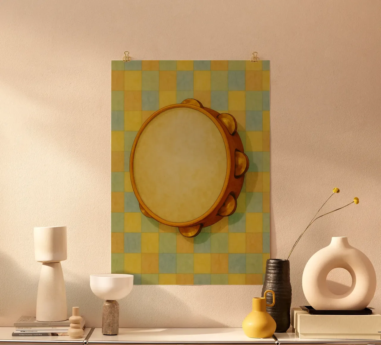 Tamborin Phantasie Malerei Zeichnung Kunst Poster von the gendels