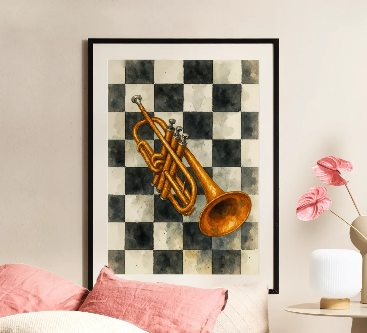 Trompete Phantasie Malerei Zeichnung Kunst Poster von the gendels