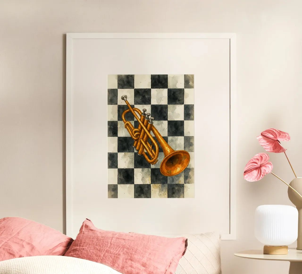 Trompete Phantasie Malerei Zeichnung Kunst Poster von the gendels