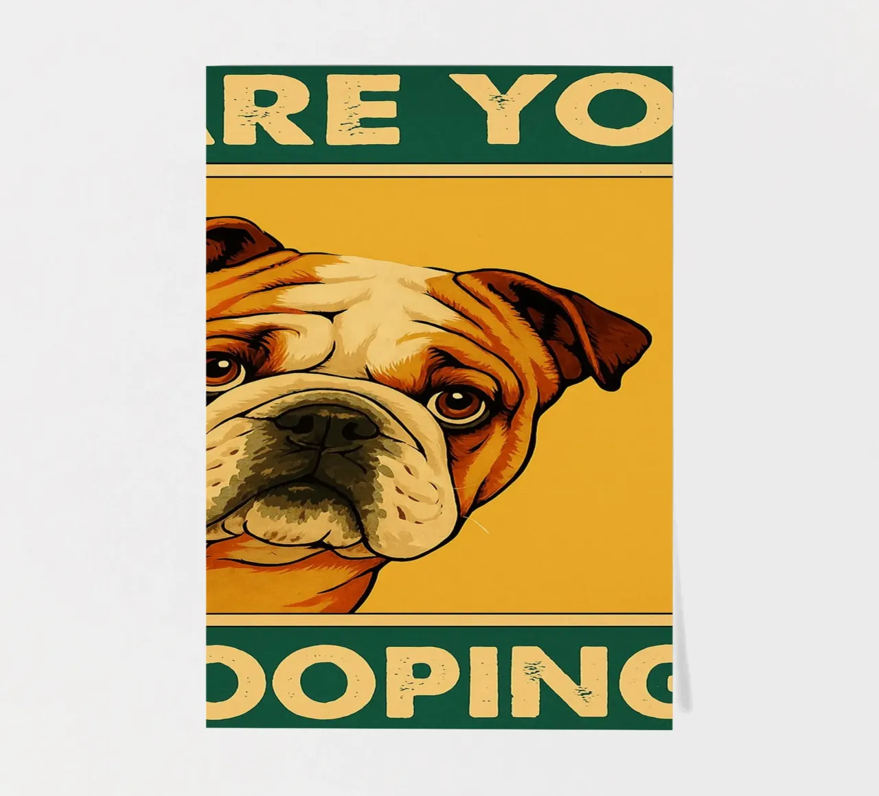 Sind Sie Pooping Bulldog lustig Badezimmer Stickerbogen von the gindils