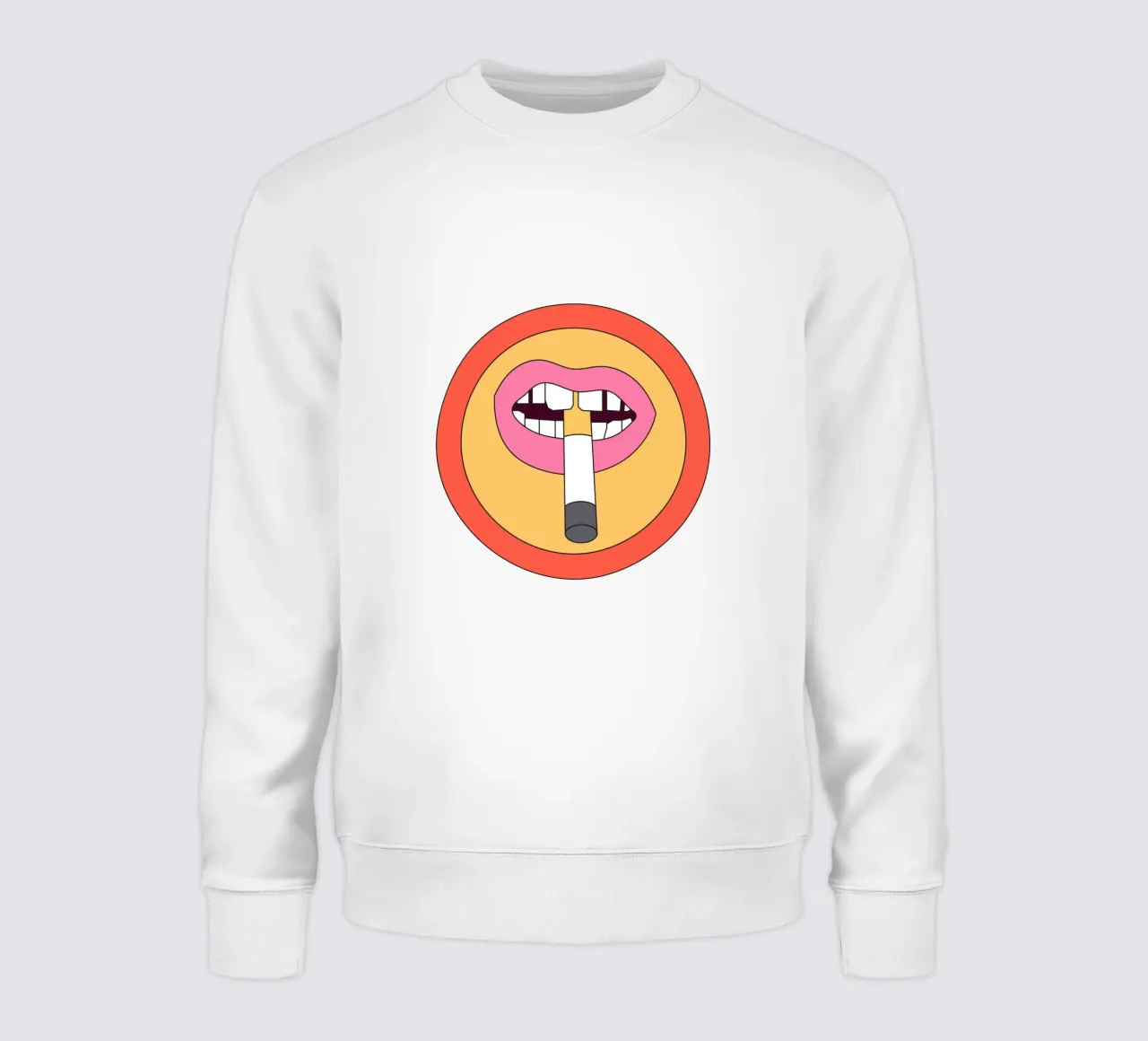 Cigarette Retro Vibrant felpa da galihstudio