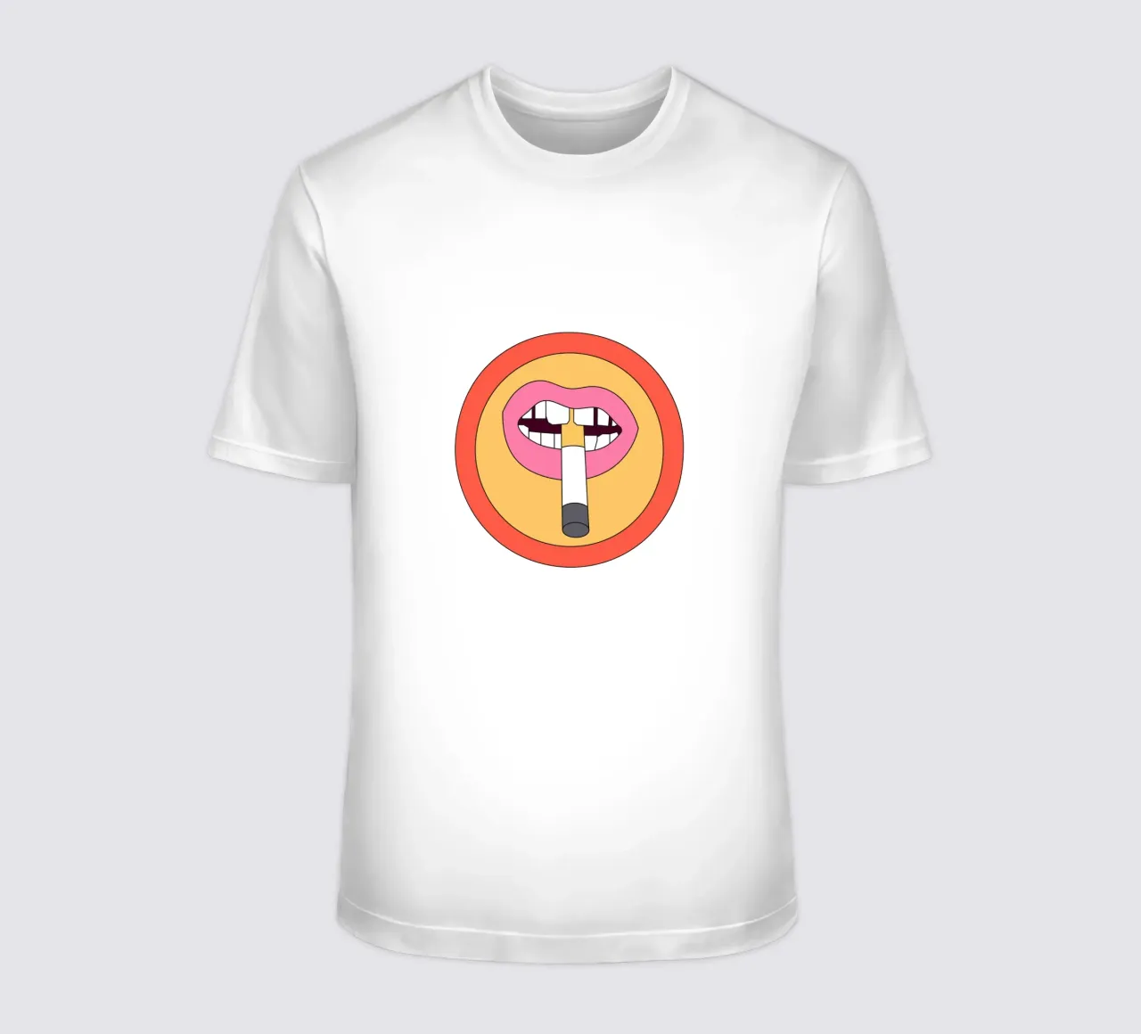 Cigarette Retro Vibrant t-shirt da galihstudio