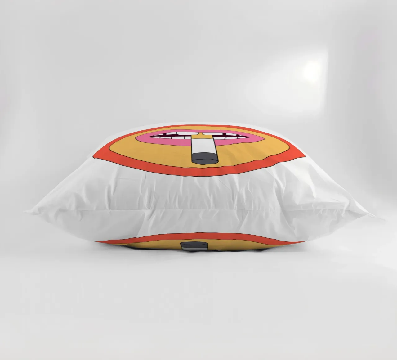 Cigarette Retro Vibrant cuscino da galihstudio