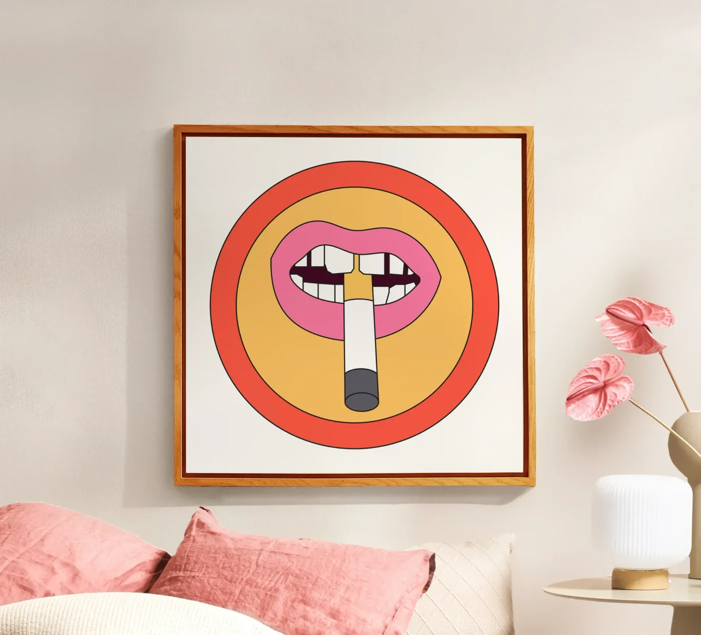 Cigarette Retro Vibrant plexiglass da galihstudio