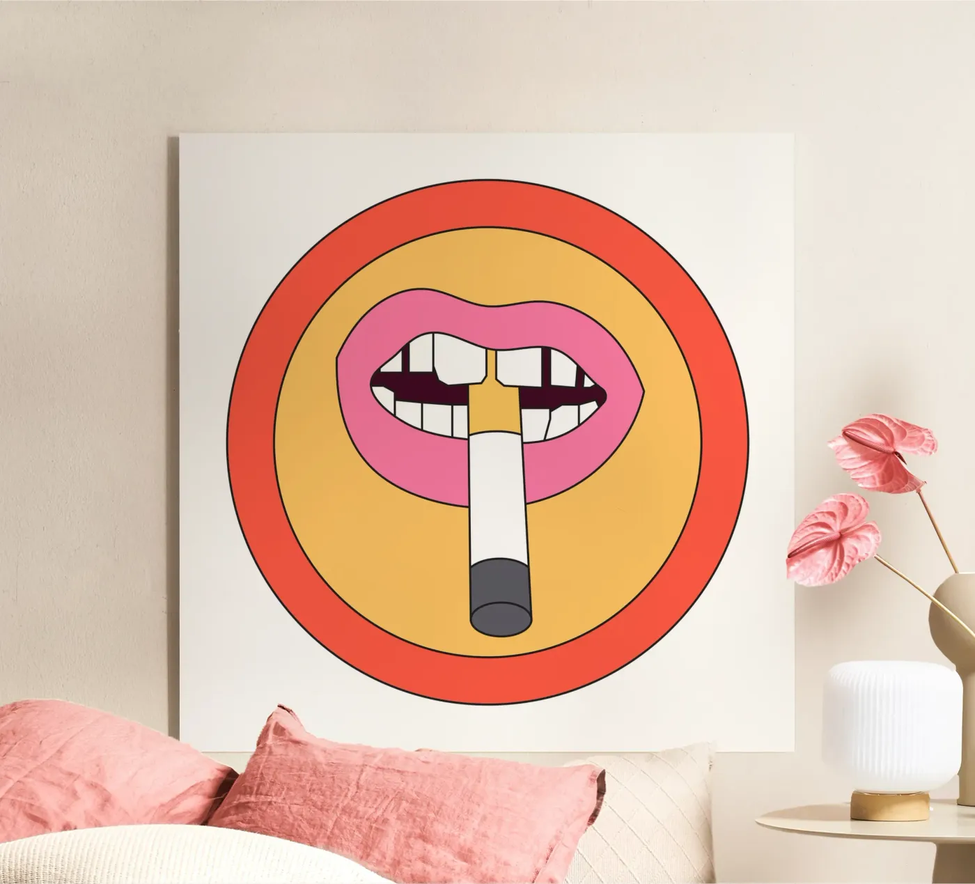 Cigarette Retro Vibrant plexiglass da galihstudio