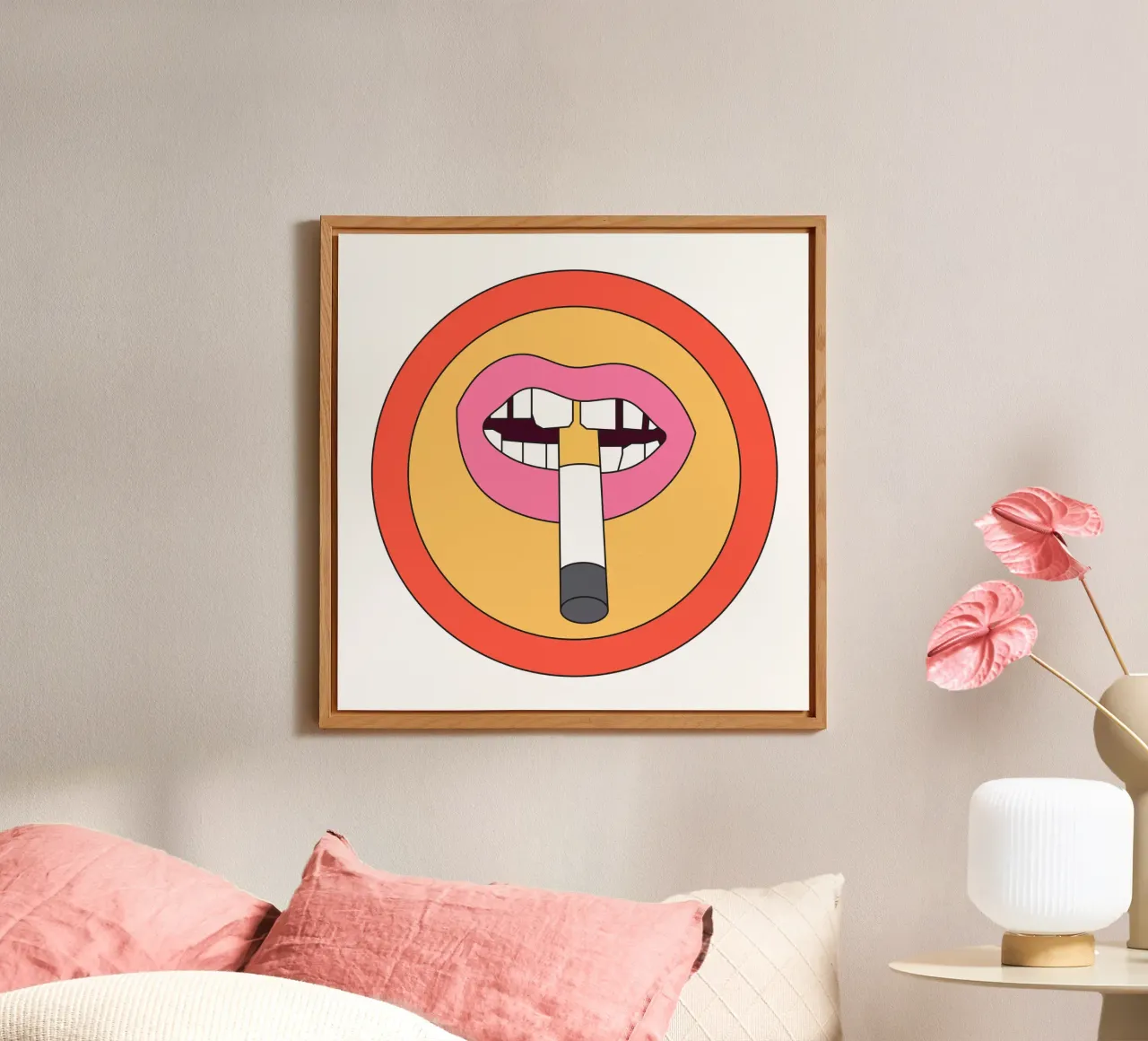 Cigarette Retro Vibrant alluminio dibond da galihstudio