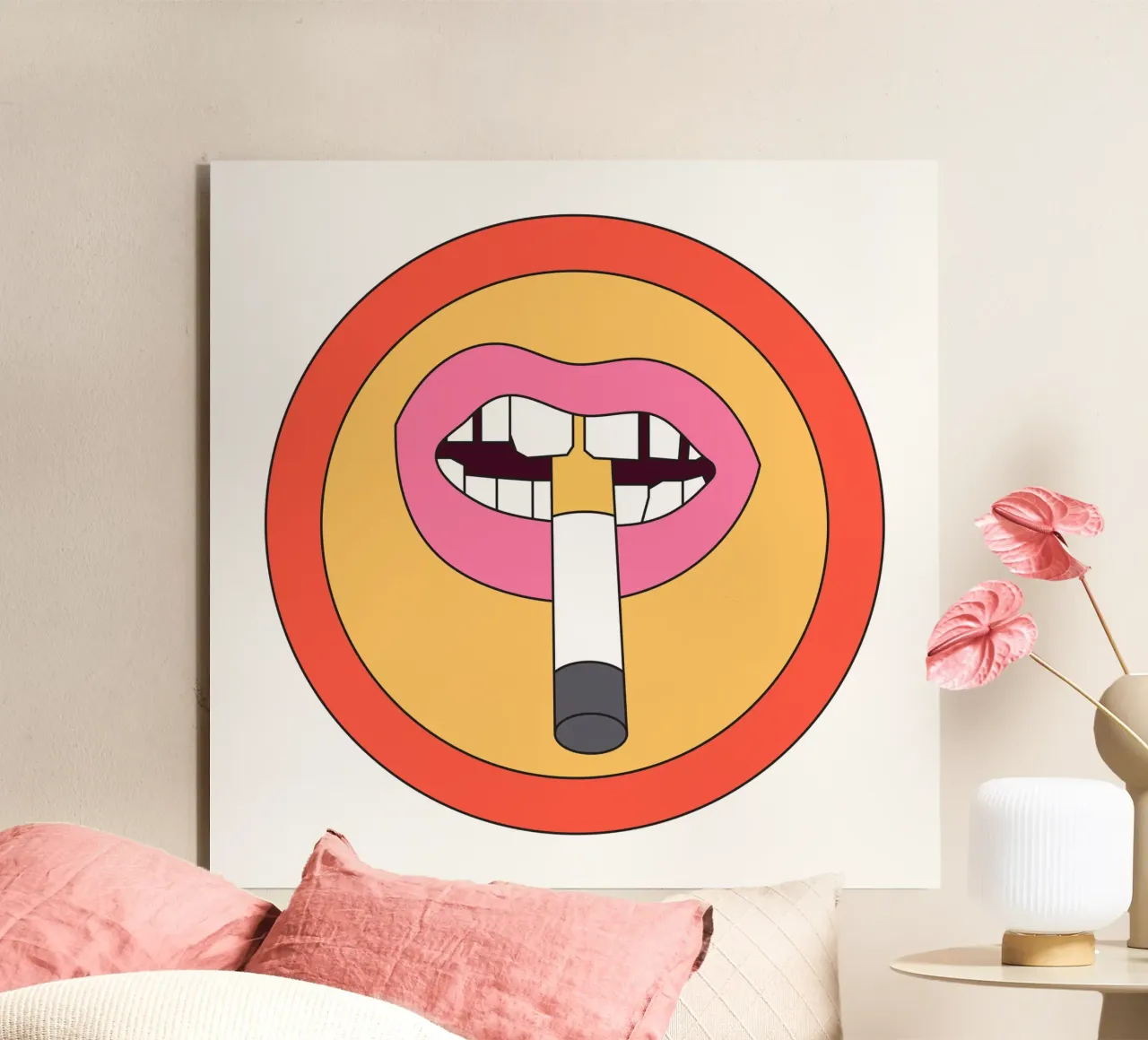 Cigarette Retro Vibrant alluminio dibond da galihstudio