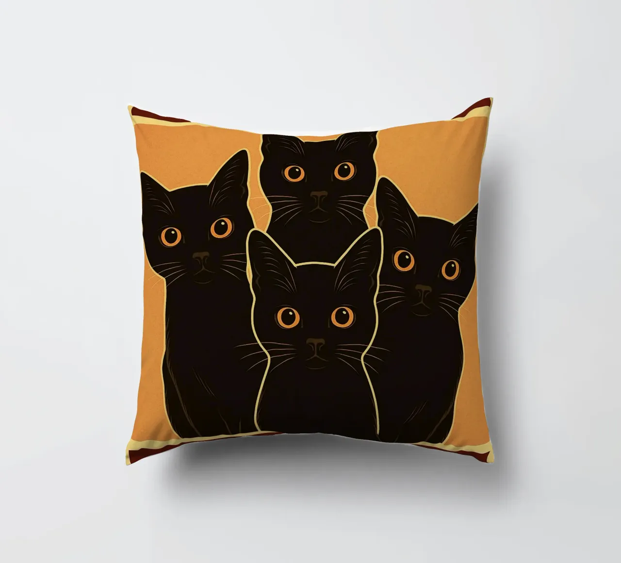 Are You Pooping Cat Funny Bathroom Art cuscino da the gindils
