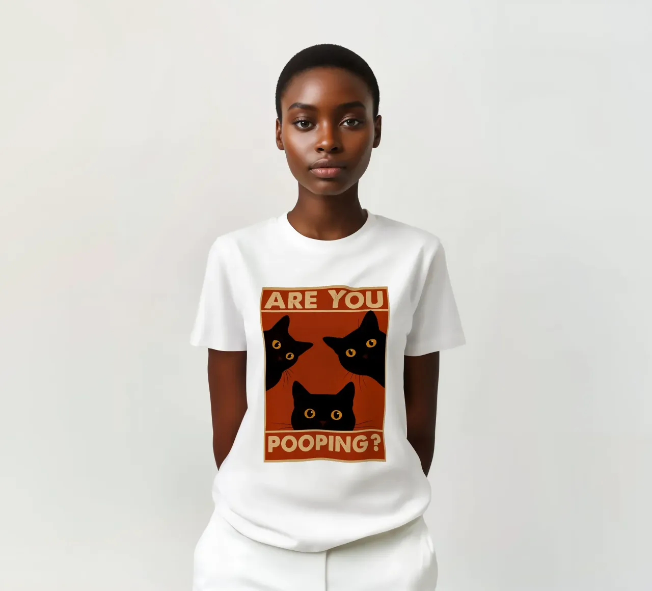 Sind Sie Pooping Katze lustig Badezimmer T-Shirt von the gindils