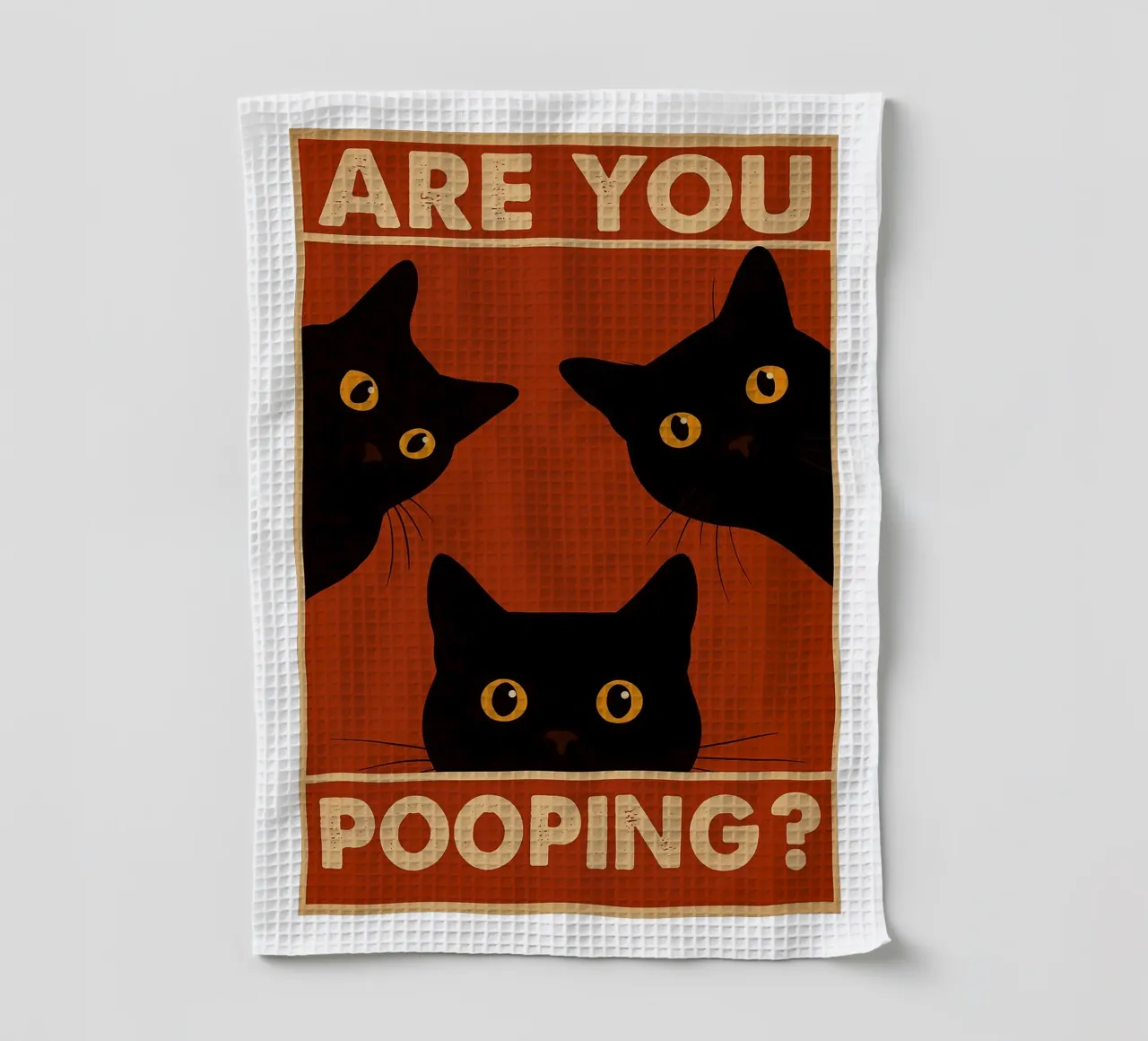 Sind Sie Pooping Katze lustig Badezimmer Geschirrtuch von the gindils