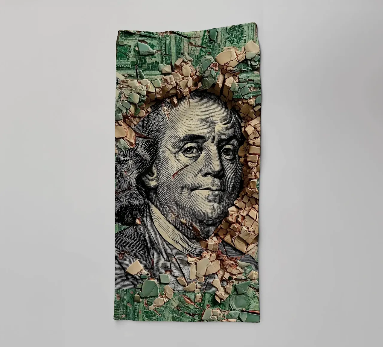 benjamin franklin US dollar asciugamano da bagno da Motivate-Today
