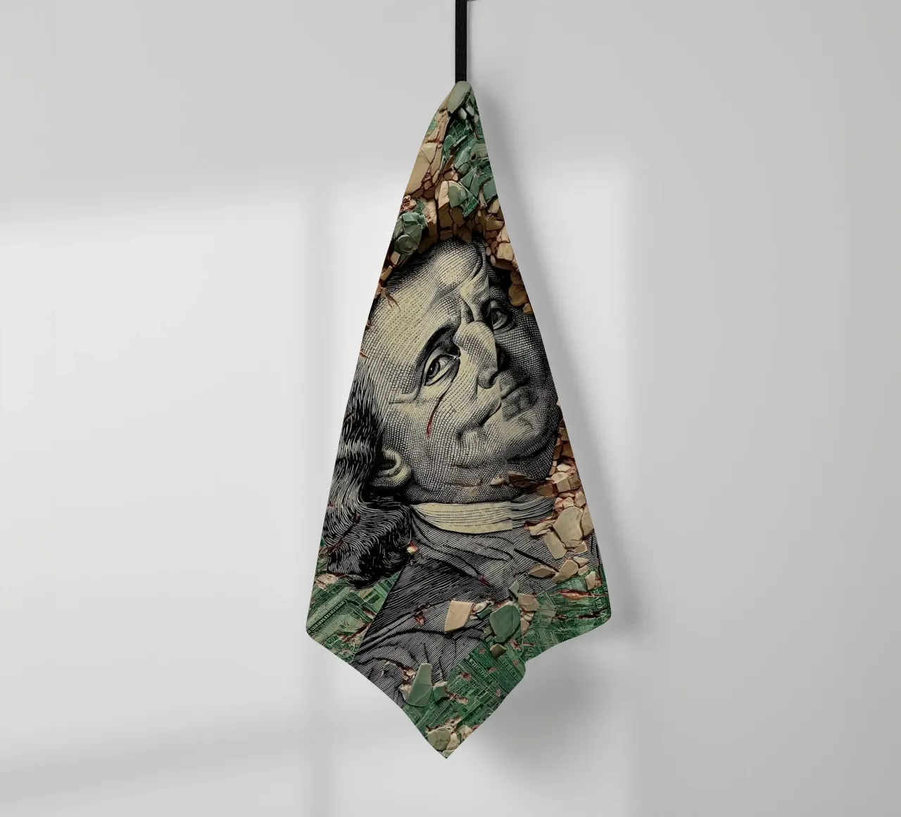 benjamin franklin US dollar canovaccio da cucina da Motivate-Today