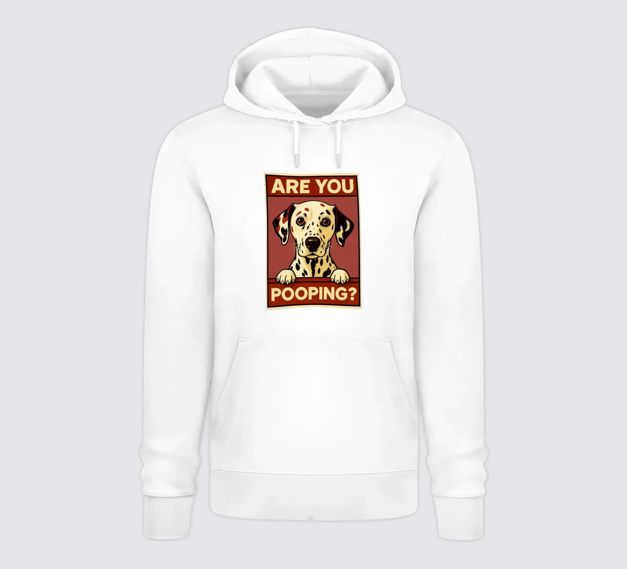 Are You Pooping dalmatians Funny Baño sudadera con capucha de the gindils