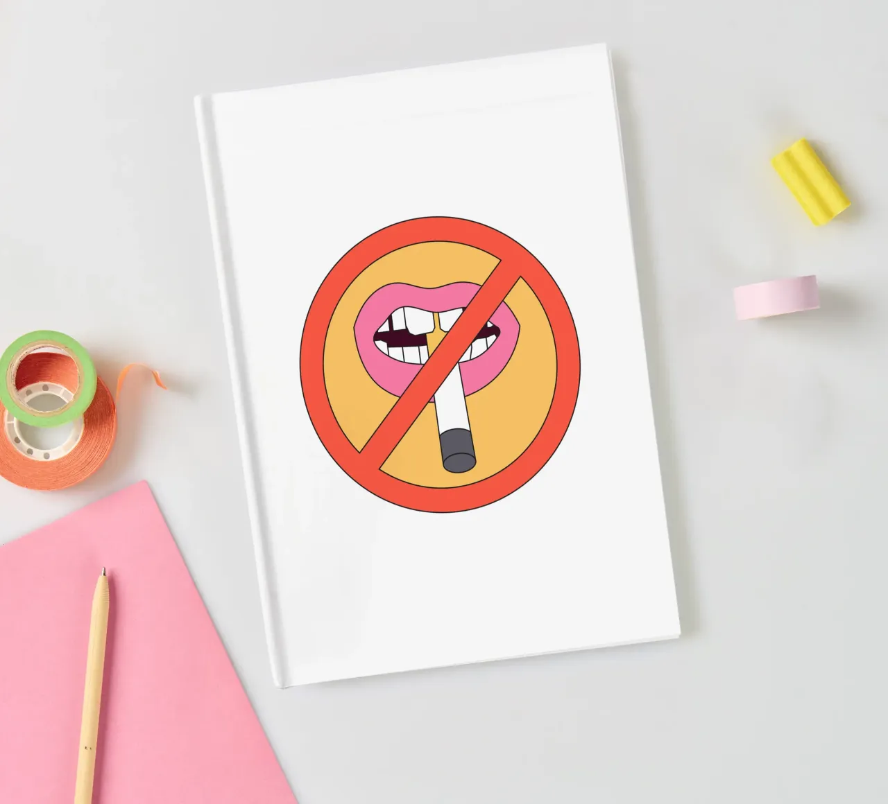 I Don't Like Smoking notebook by galihstudio