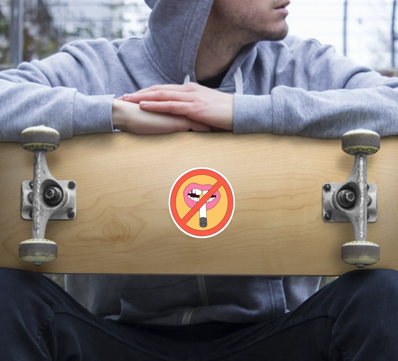 I Don't Like Smoking adesivo da galihstudio