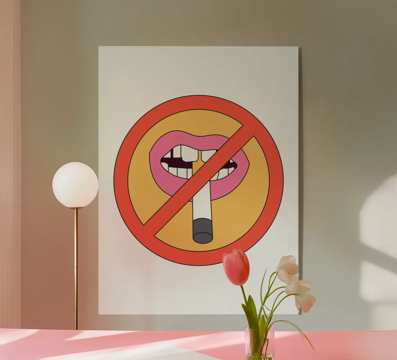 I Don't Like Smoking plexiglass da galihstudio