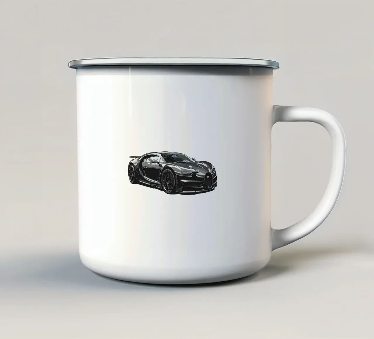 Auto sportive nere di tendenza tazza in smalto da Urban Life