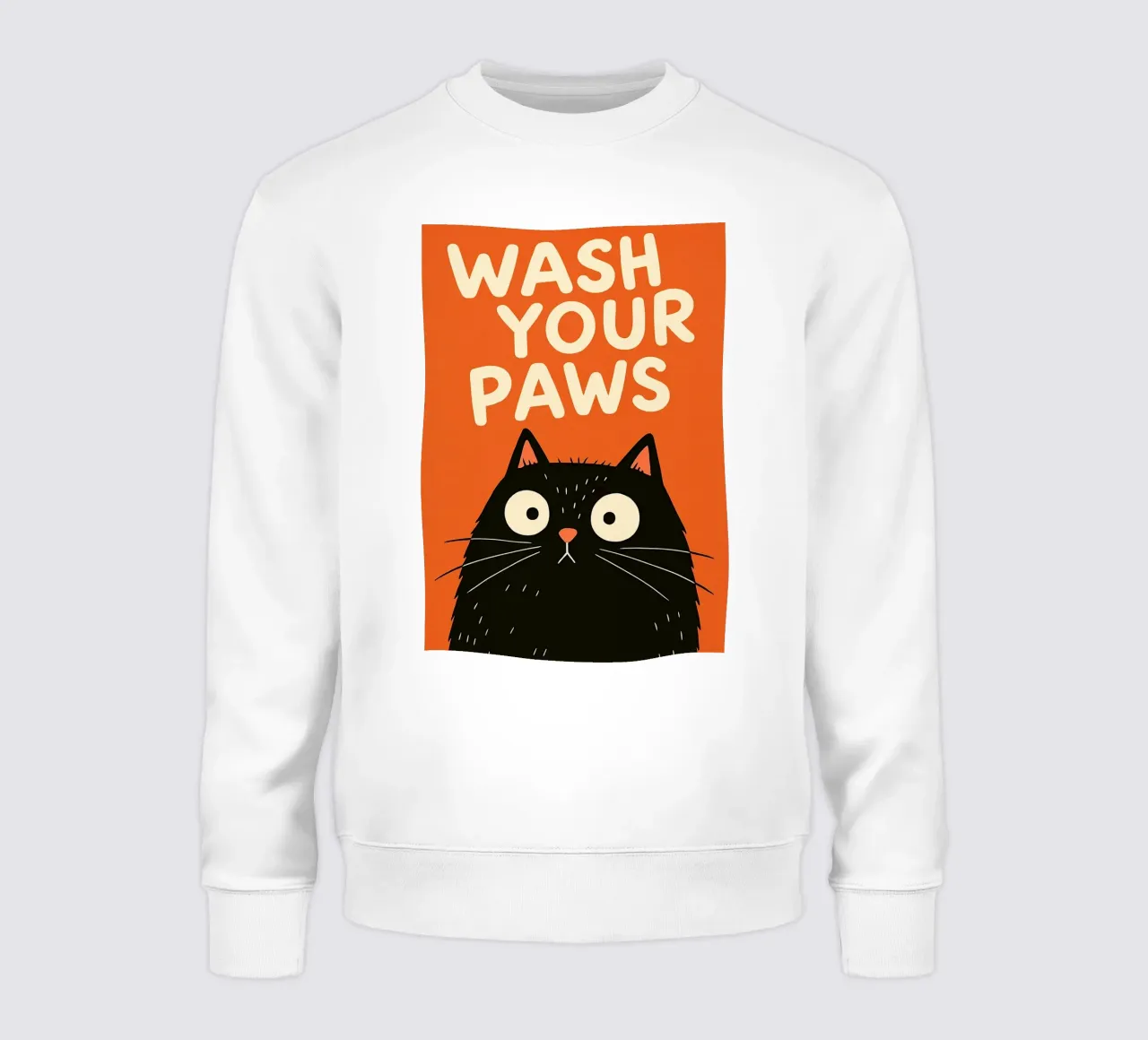 Bagno Gatto Nero Lavare le zampe felpa da the gindils