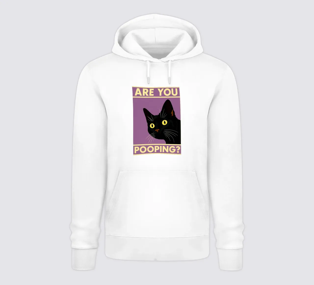 Gatto divertente Bagno Are You Pooping felpa con cappuccio da the gindils