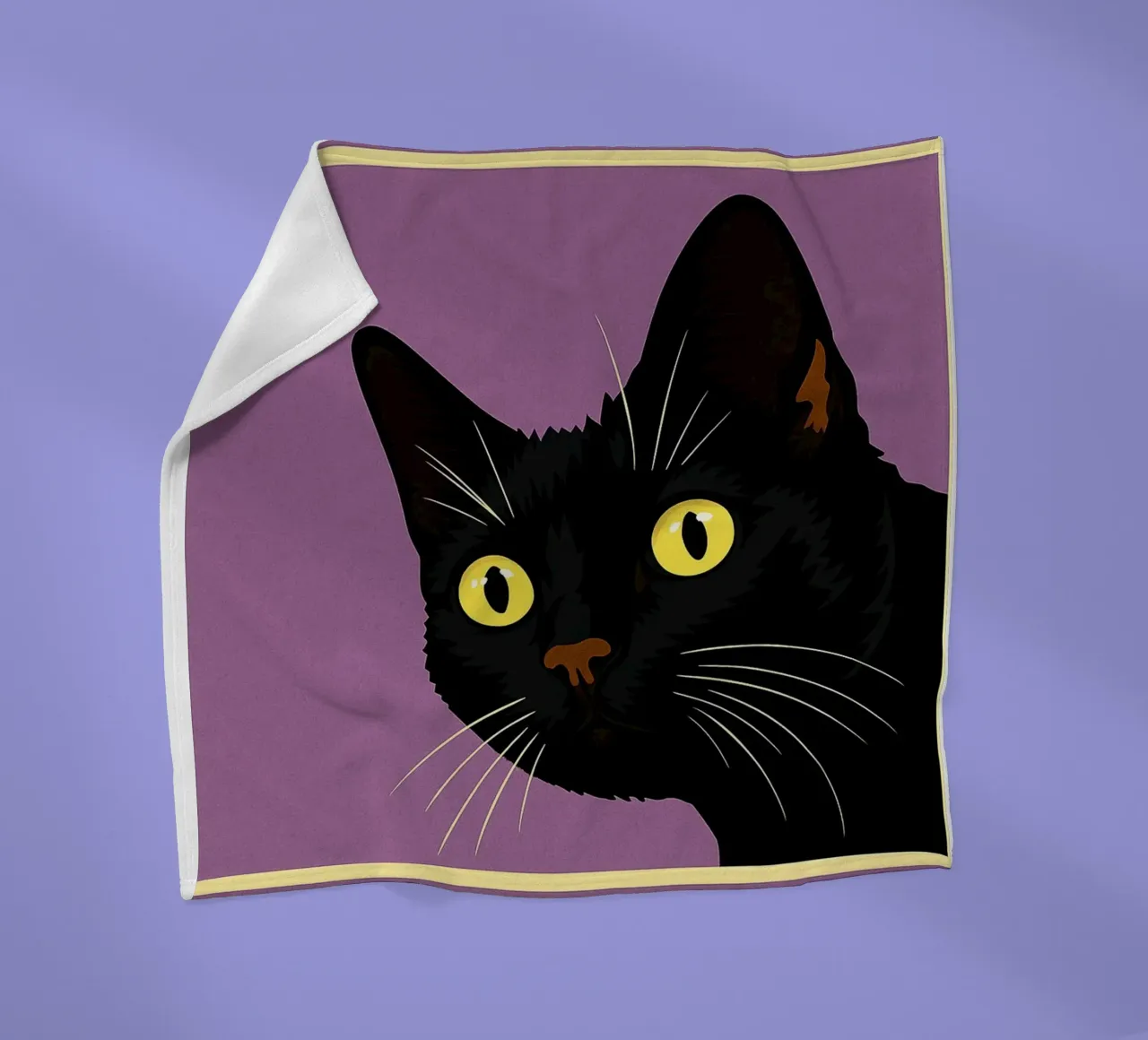 Cat Funny Bathroom Are You Pooping fleece blanket by the gindils