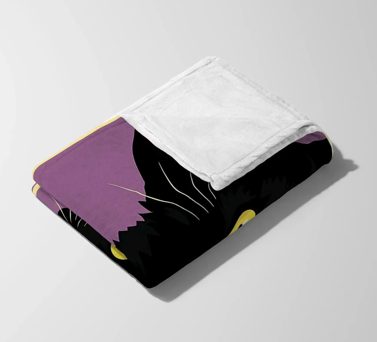 Cat Funny Bathroom Are You Pooping fleece blanket by the gindils